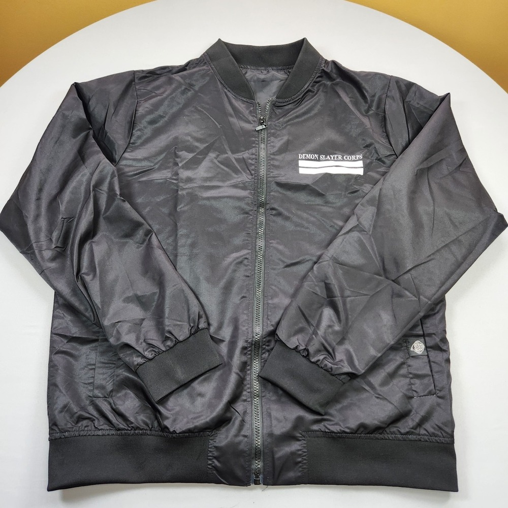 Anime Ape Demon Slayer Corps Jacket Full Zip Black Size Medium